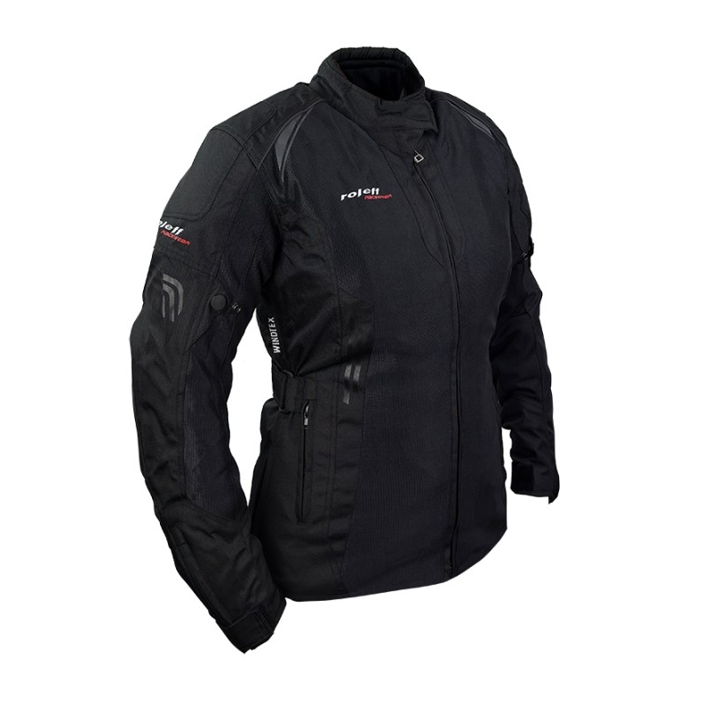 Ženska motoristička jakna Roleff Mesh crna