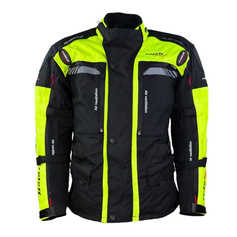Roleff Kodra Enduro motoristička jakna crno-fluo žuta