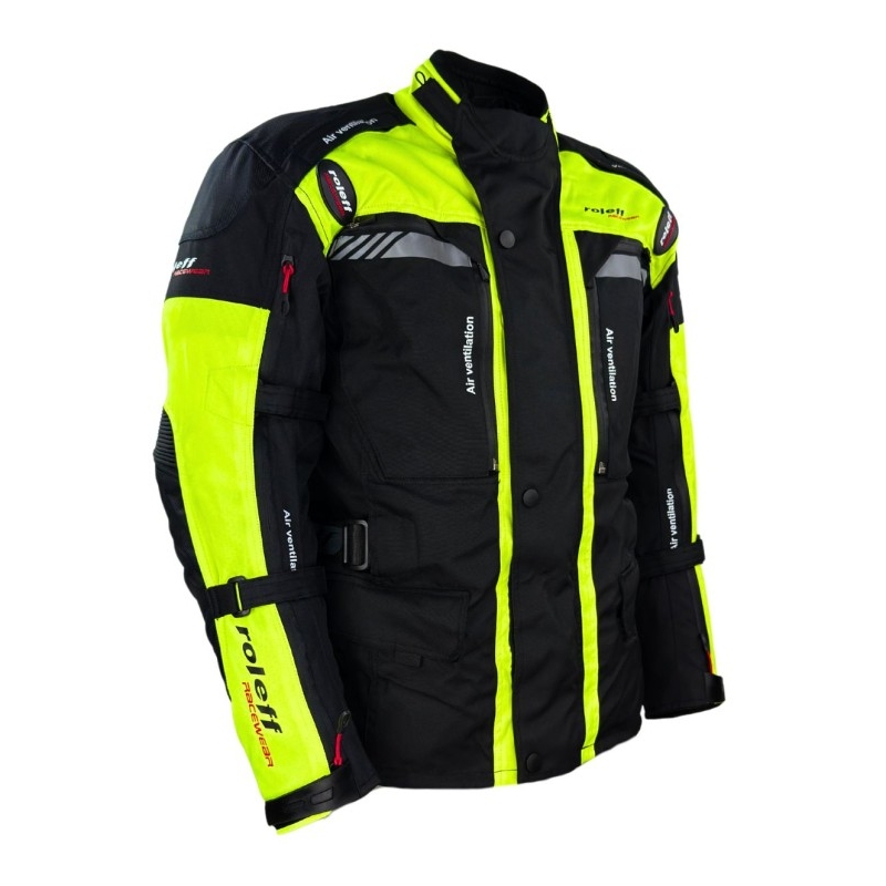 Roleff Kodra Enduro motoristička jakna crno-fluo žuta