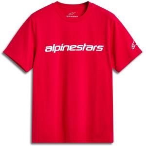 Alpinestars Linear Wordmark 2.0 CSF majica crveno-bijela