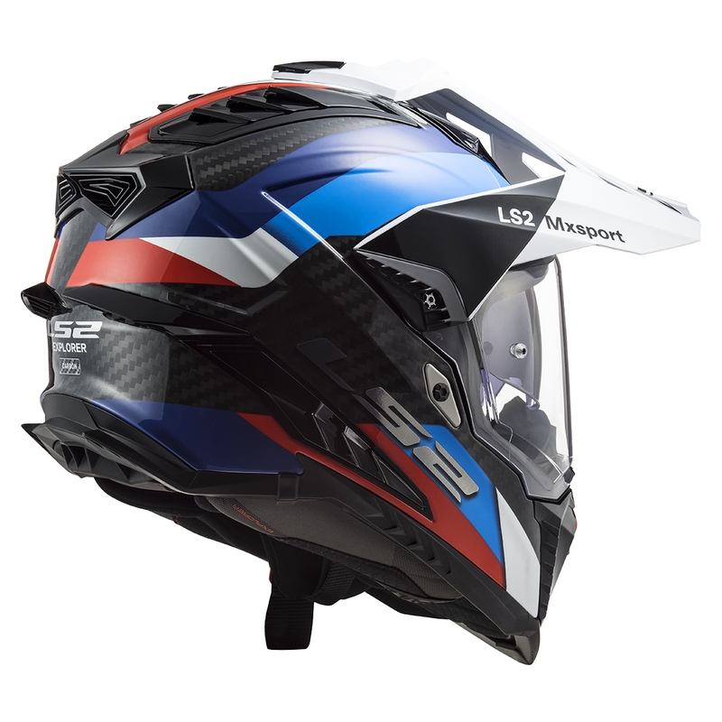 Enduro motociklistička kaciga LS2 MX701 C Explorer Frontier crno-plava