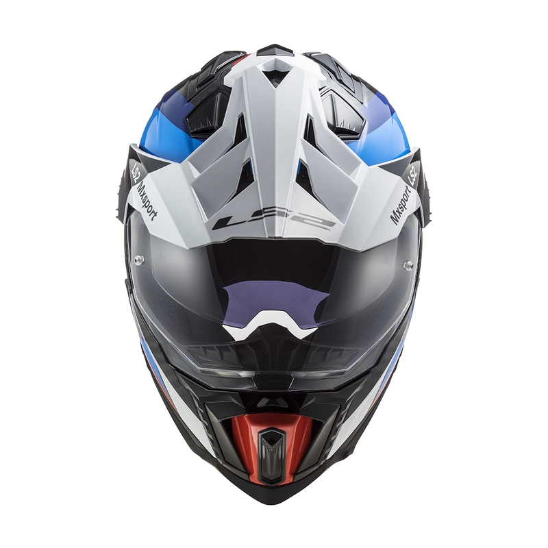 Enduro motociklistička kaciga LS2 MX701 C Explorer Frontier crno-plava