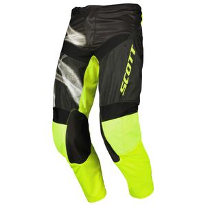 SCOTT EVO Dirt motocross hlače crno-fluo žute