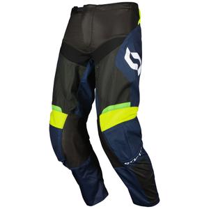 SCOTT EVO Race motocross hlače ljubičasto-fluo žute