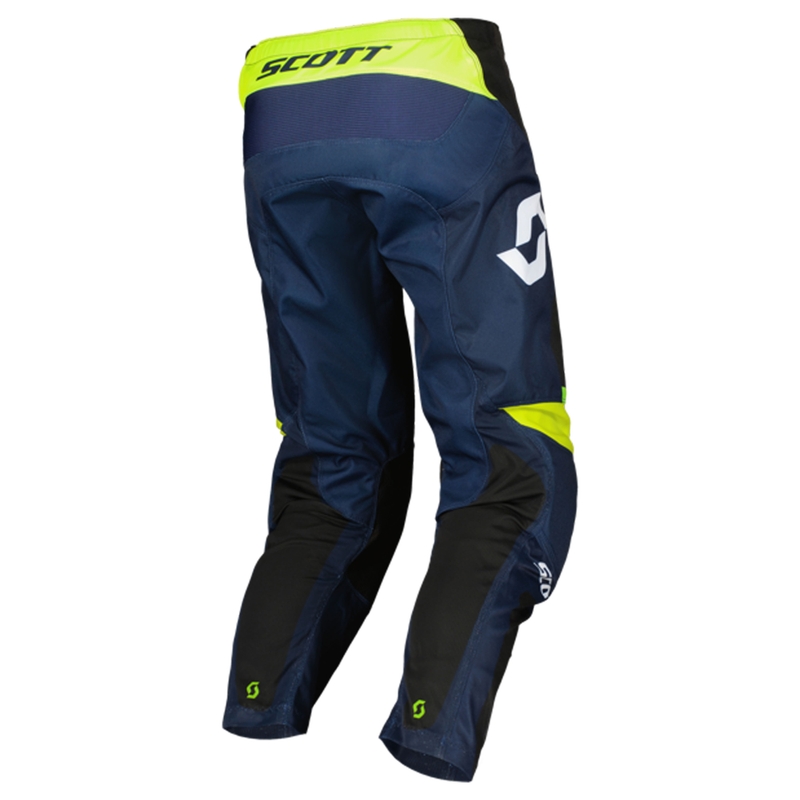 SCOTT EVO Race motocross hlače ljubičasto-fluo žute