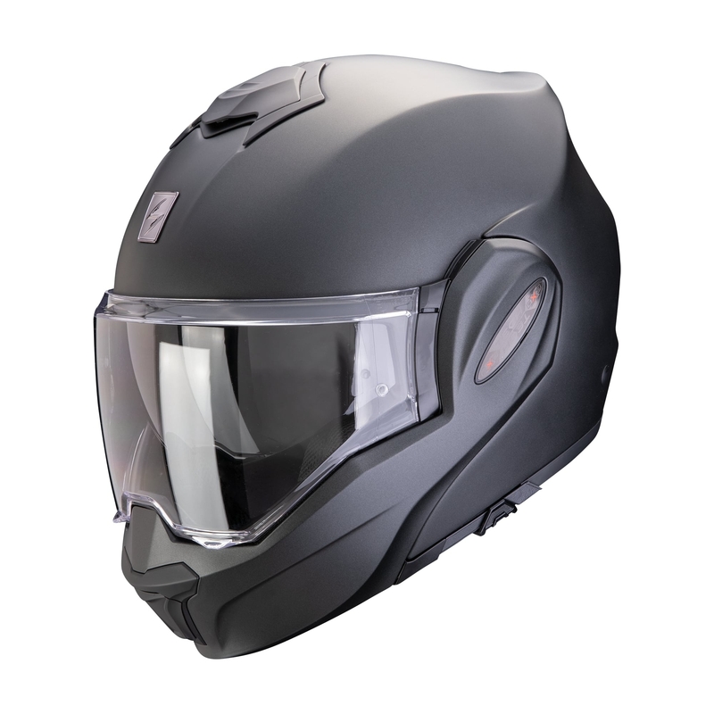 Překlápěcí přilba Scorpion EXO-TECH EVO PRO SOLID perleťově matná černá - II. kvaliteta