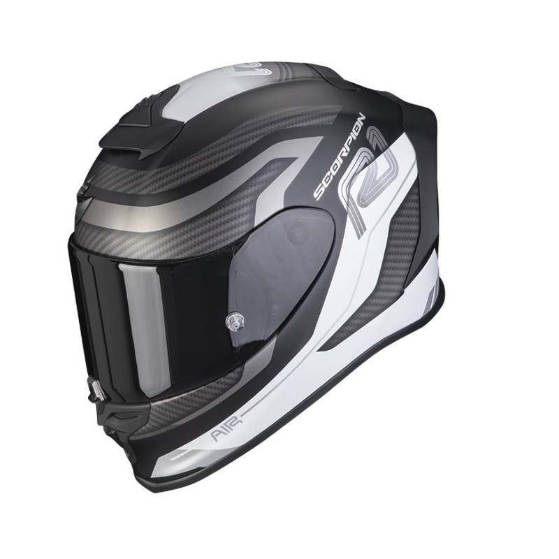 Full face motociklistička kaciga SCORPION EXO-R1 EVO AIR VATIS crno-bijela - II. kvaliteta