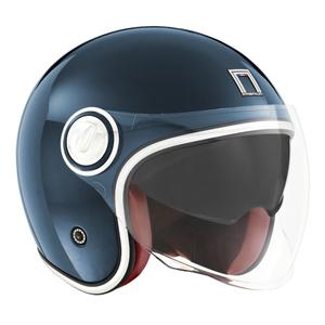 NOX PREMIUM Heritage otvorena motociklistička kaciga petrol plava - II. kvaliteta