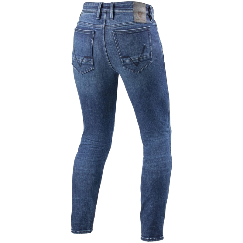 Revit Piston 3 uske motociklističke traperice Washed Blue