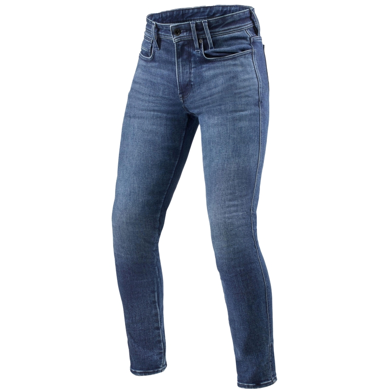 Revit Piston 3 Long uske motociklističke traperice Washed Blue