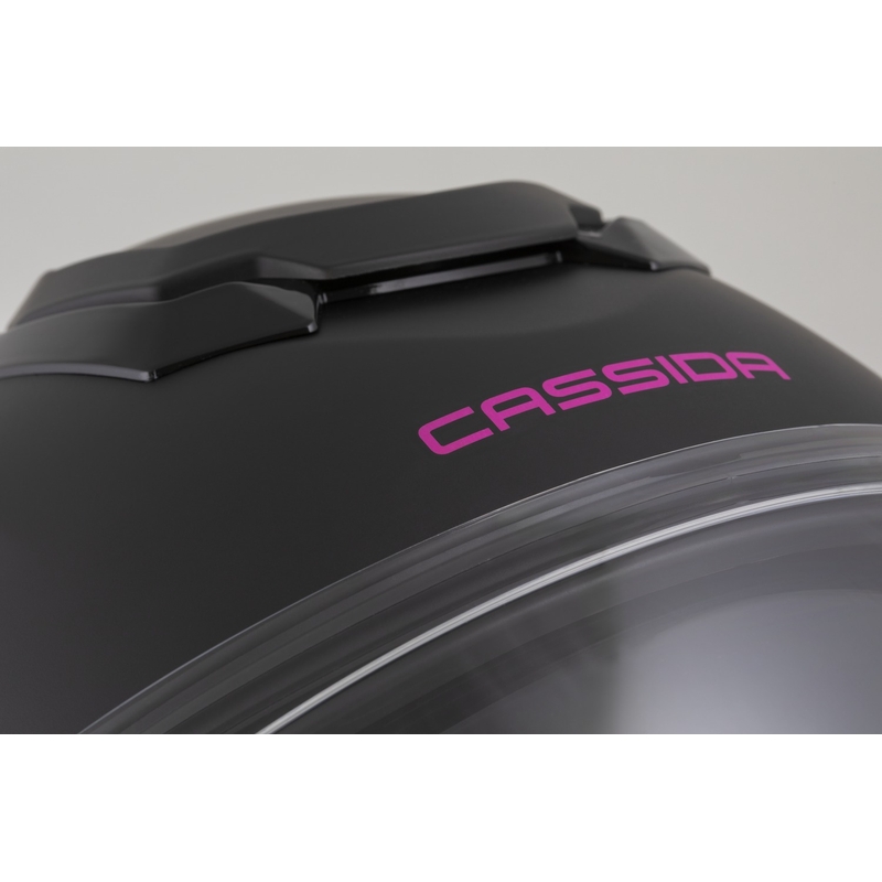 Cassida Jet Tech 2.0 jednobojna motociklistička kaciga s otvorenim licem mat crno-ružičasta