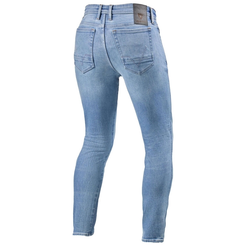 Revit Piston 3 Skinny Long motociklističke traperice svijetloplave