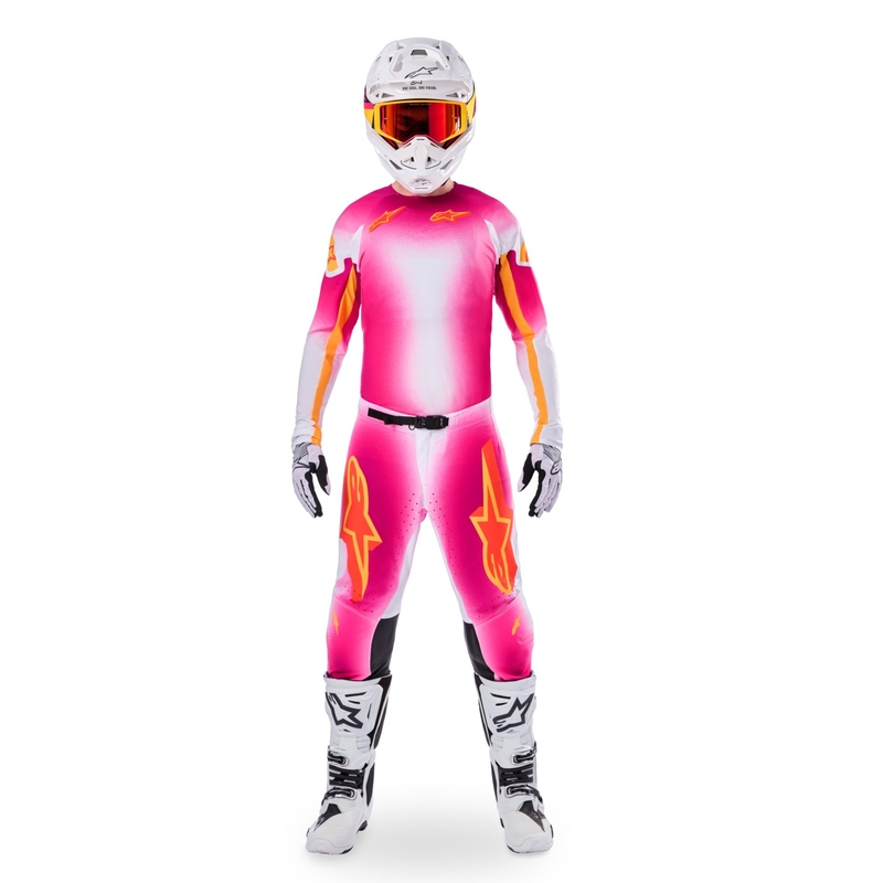 Alpinestars Supertech SX AFD Motocross dres Limited Edition MIG Fluo Pink-White-Orange