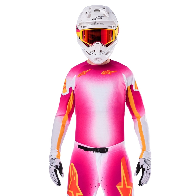 Alpinestars Supertech SX AFD Motocross dres Limited Edition MIG Fluo Pink-White-Orange