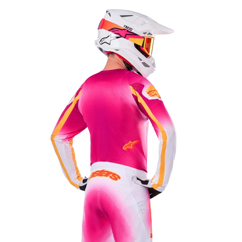 Alpinestars Supertech SX AFD Motocross dres Limited Edition MIG Fluo Pink-White-Orange