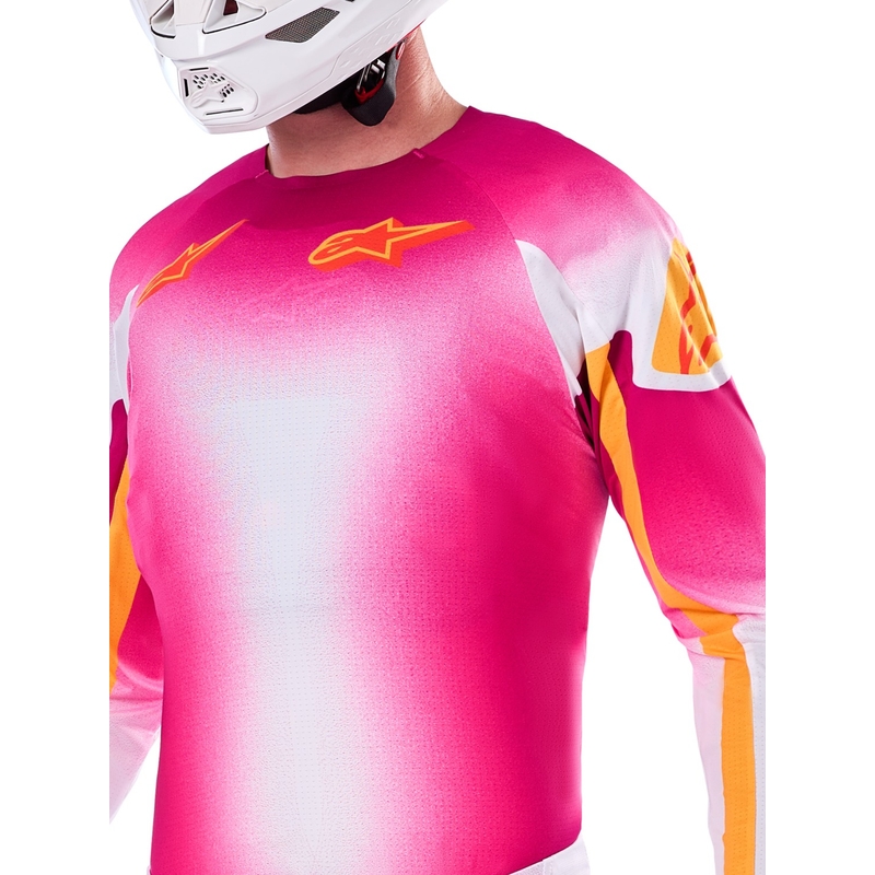 Alpinestars Supertech SX AFD Motocross dres Limited Edition MIG Fluo Pink-White-Orange