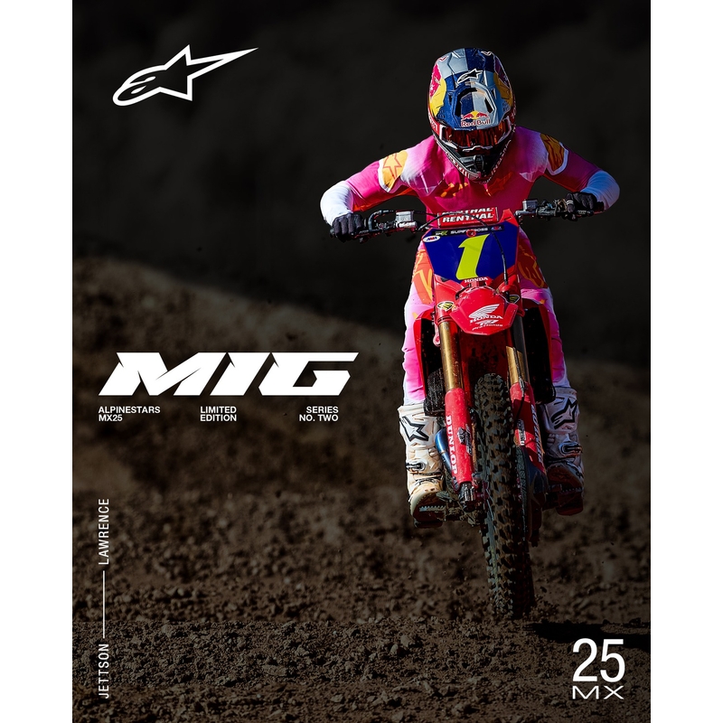Alpinestars Supertech Limited Edition MIG Fluo motocross hlače ružičasto-bijelo-narančaste