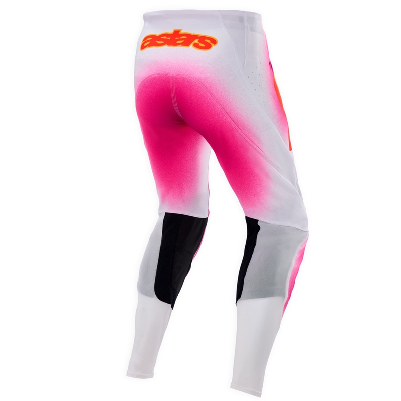Alpinestars Supertech Limited Edition MIG Fluo motocross hlače ružičasto-bijelo-narančaste