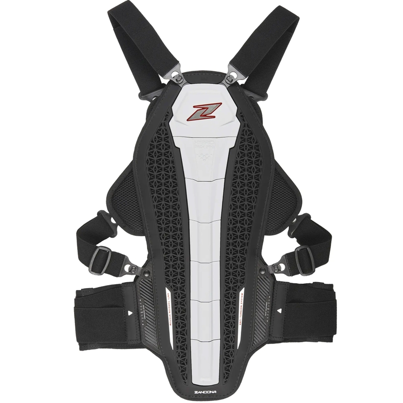 Štitnik za kralježnicu i prsa Zandona Hybrid Armor X7 bijeli 168 - 177 cm