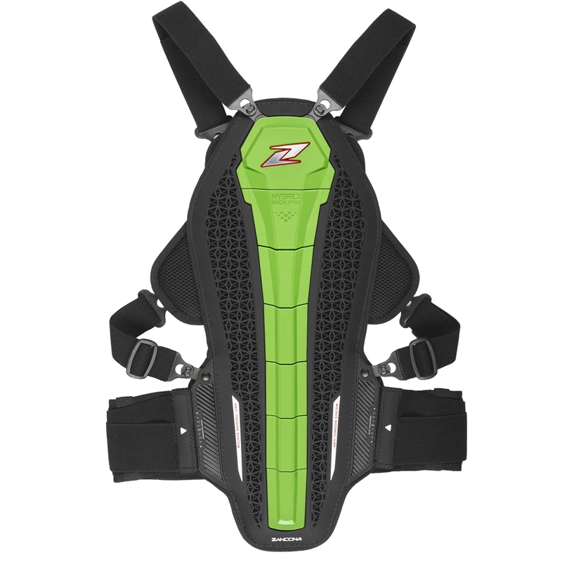 Štitnik za kralježnicu i prsa Zandona Hybrid Armor X6 zeleni 158 - 167 cm