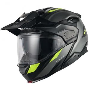 Motociklistička kaciga na preklop Nexx X.Lifecountry Terra mat sivo-fluo žuta