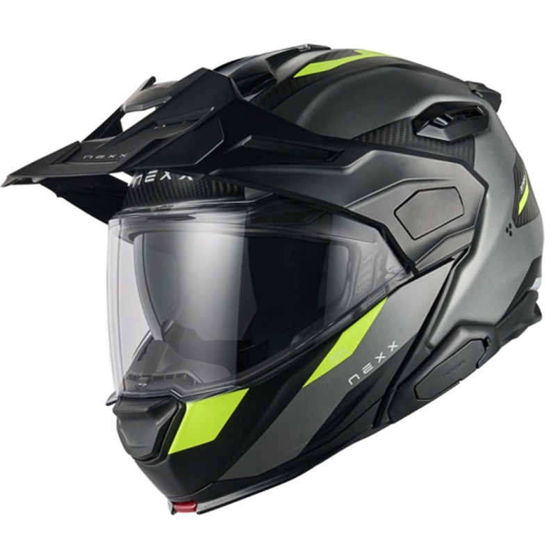 Motociklistička kaciga na preklop Nexx X.Lifecountry Terra mat sivo-fluo žuta rasprodaja