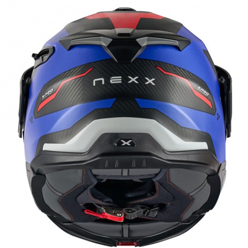 Motociklistička kaciga na preklop Nexx X.Lifecountry Terra mat plavo-crvena rasprodaja
