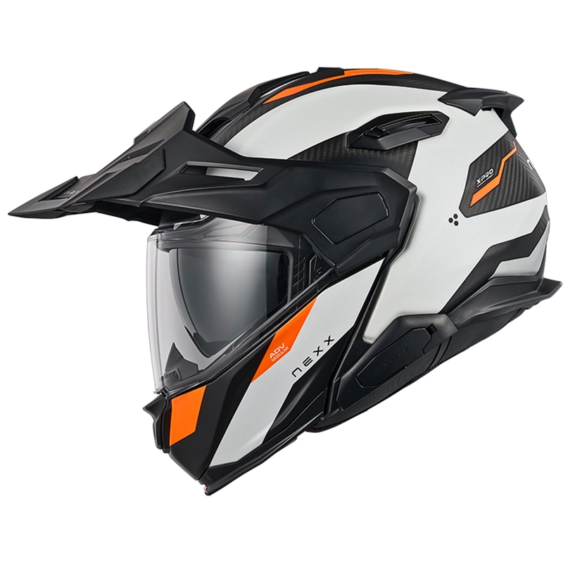 Motociklistička kaciga na preklop Nexx X.Lifecountry Terra mat bijelo-narančasta rasprodaja