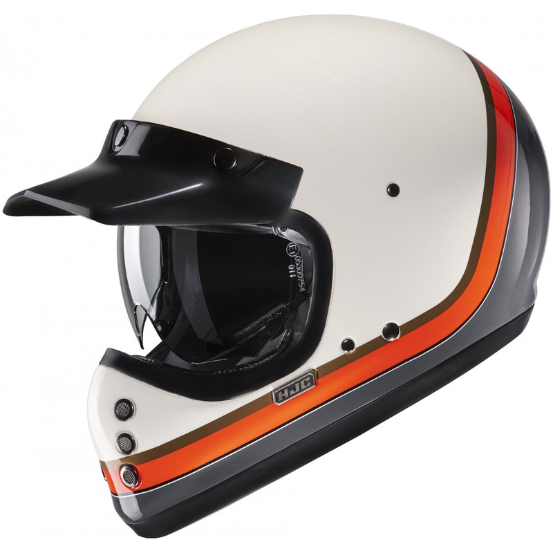 HJC V60 Scoby MC7 full face motociklistička kaciga bež-crno-narančasto-siva