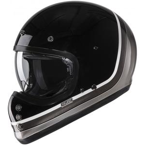 Motociklistička kaciga koja pokriva cijelo lice HJC V60 Scoby MC5 crno-bijelo-siva
