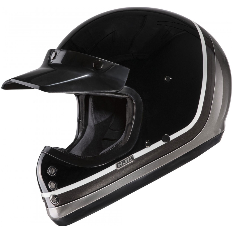 Integralna motociklistička kaciga HJC V60 Scoby MC5 crno-bijelo-siva