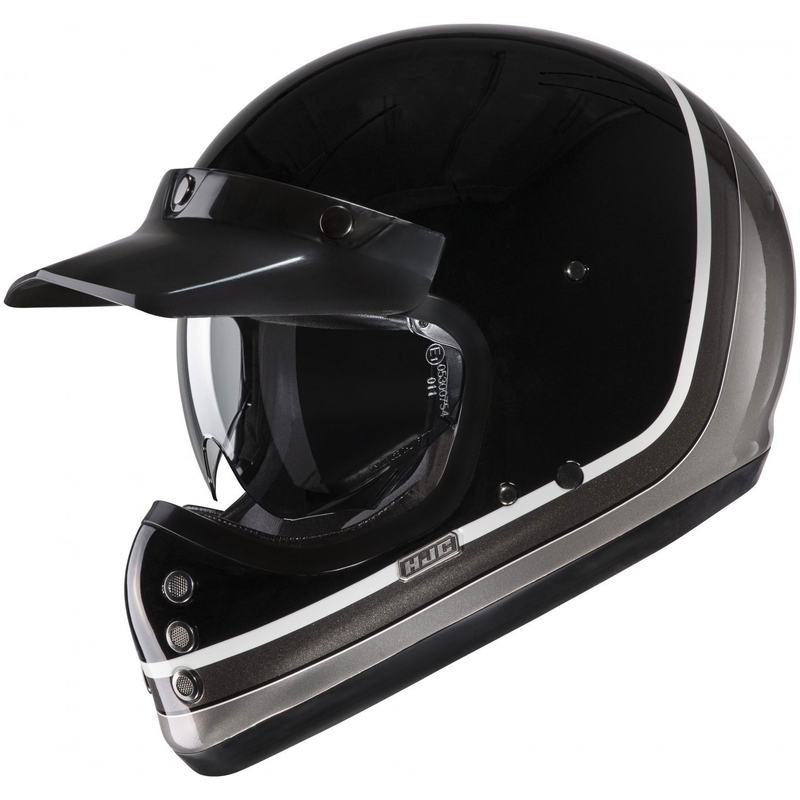 Integralna motociklistička kaciga HJC V60 Scoby MC5 crno-bijelo-siva