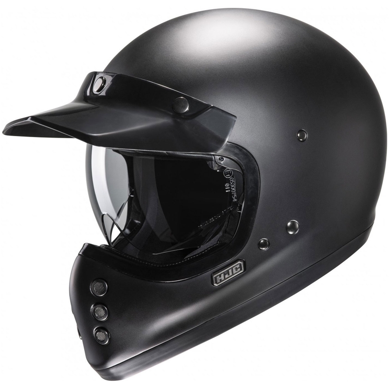 HJC V60 Solid polu-ravna full face motociklistička kaciga crna