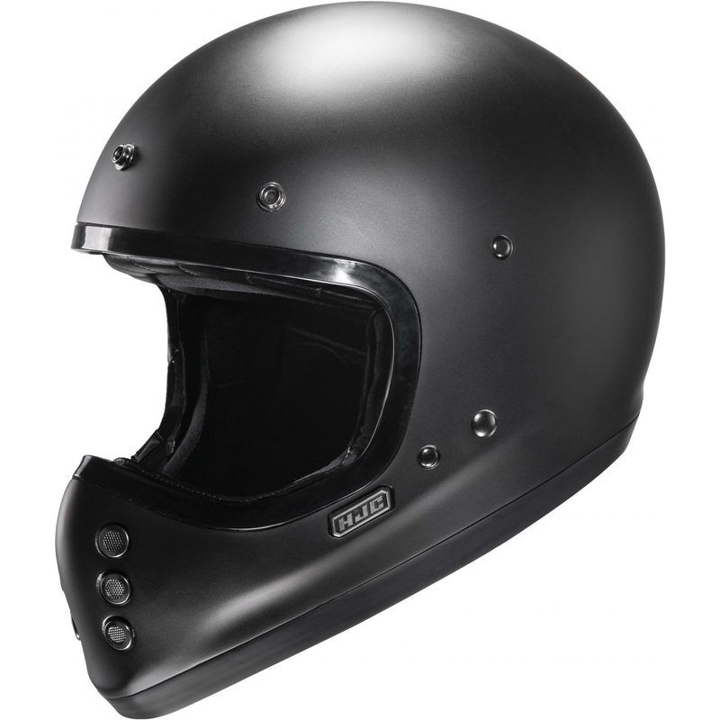 HJC V60 Solid polu-ravna full face motociklistička kaciga crna