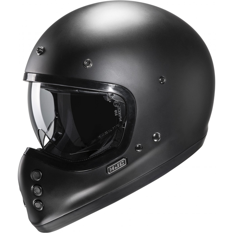 HJC V60 Solid polu-ravna full face motociklistička kaciga crna