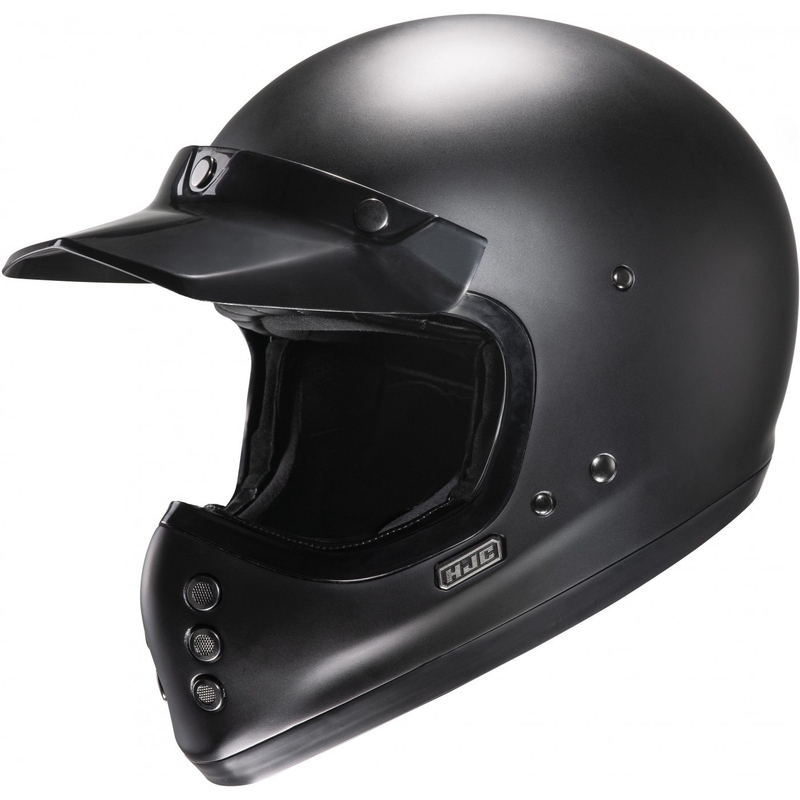 HJC V60 Solid polu-ravna full face motociklistička kaciga crna