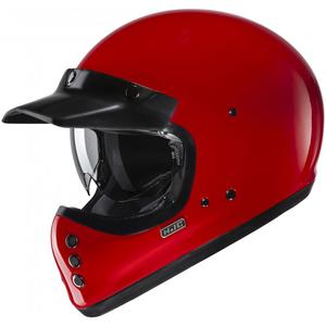 Motociklistička kaciga koja pokriva cijelo lice HJC V60 Solid tamno crvena
