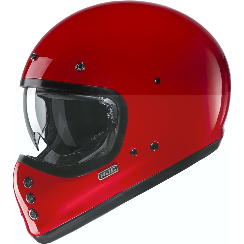 Motociklistička kaciga koja pokriva cijelo lice HJC V60 Solid tamno crvena