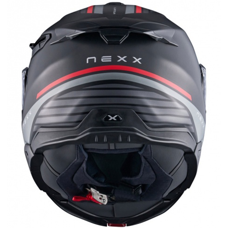 Motociklistička kaciga na preklop Nexx X.Lifetour Globe mat crno-crvena rasprodaja