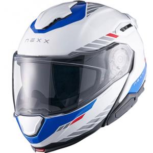 Motociklistička kaciga na preklop Nexx X.Lifetour Globe bijelo-plava