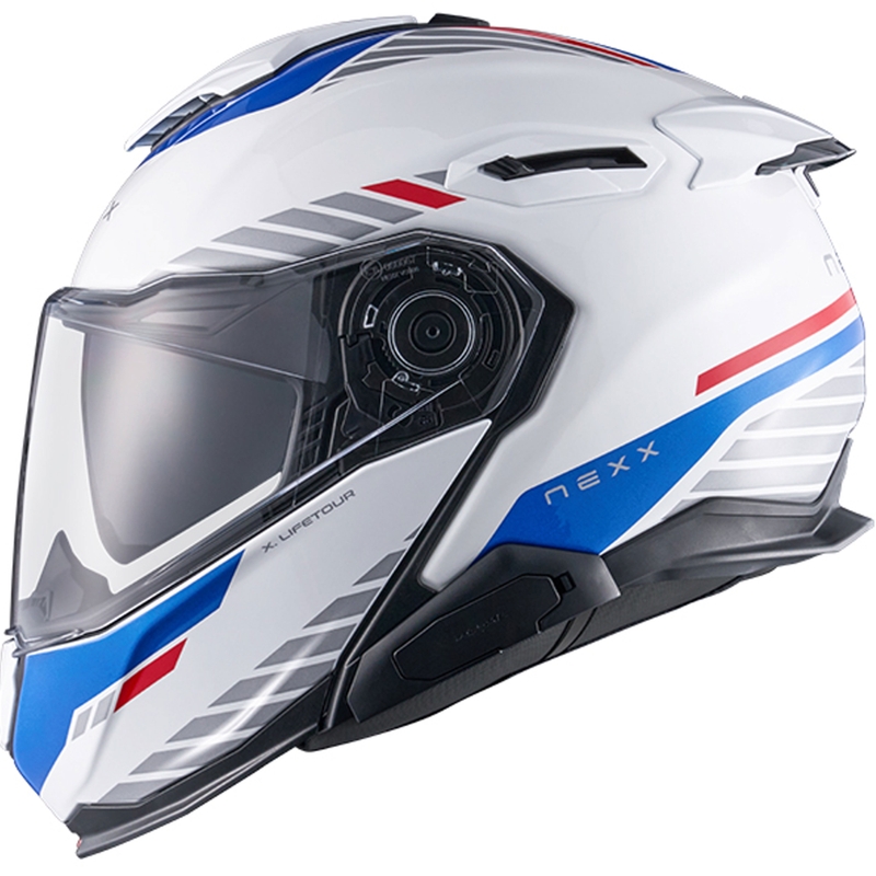 Motociklistička kaciga na preklop Nexx X.Lifetour Globe bijelo-plava