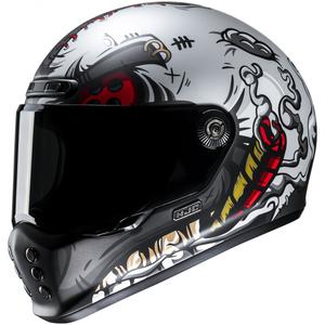 HJC V10 Vatt MC1 motociklistička kaciga za cijelo lice crno-srebrna