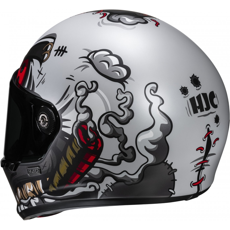 HJC V10 Vatt MC1 motociklistička kaciga za cijelo lice crno-srebrna