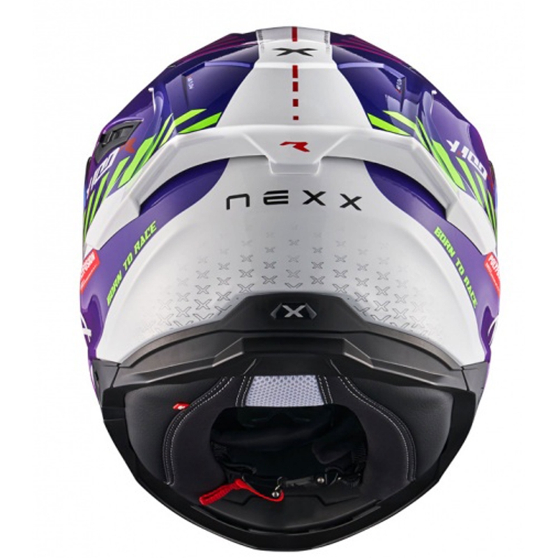 NEXX Y.100R Fade motociklistička kaciga koja pokriva cijelo lice ljubičasto-bijela