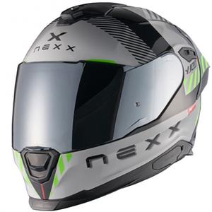 NEXX Y.100R Fade motociklistička kaciga koja pokriva cijelo lice, sivo-crna