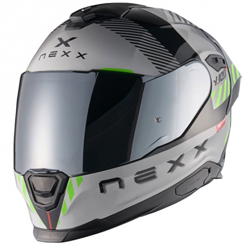 NEXX Y.100R Fade motociklistička kaciga koja pokriva cijelo lice, sivo-crna