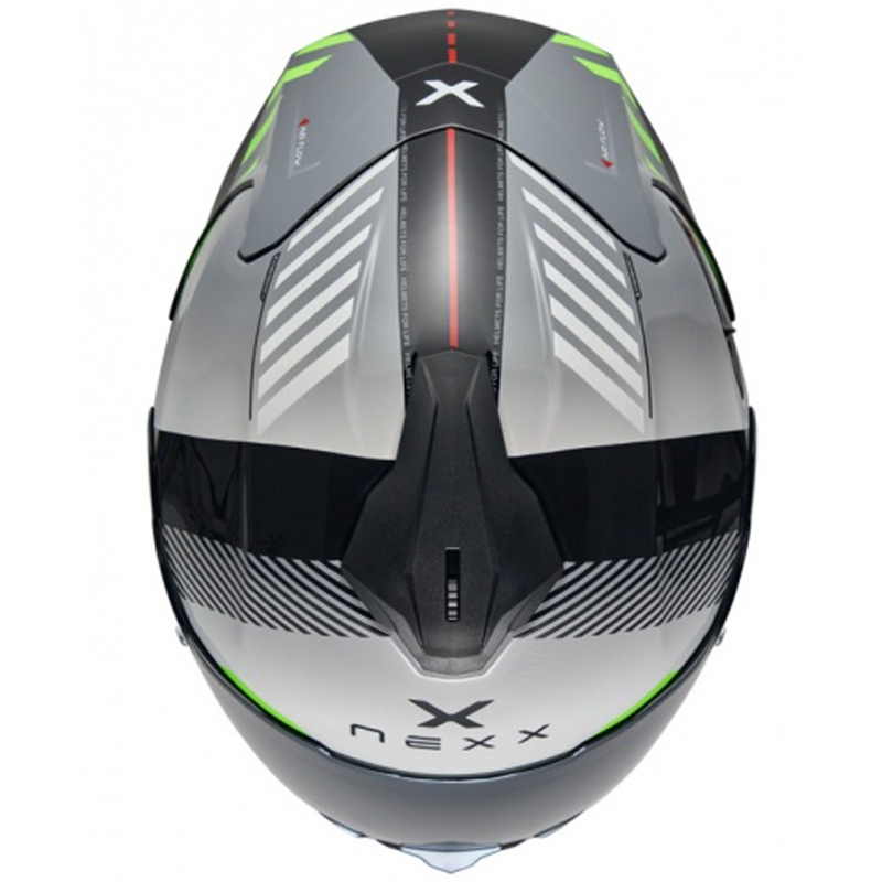 NEXX Y.100R Fade motociklistička kaciga koja pokriva cijelo lice, sivo-crna