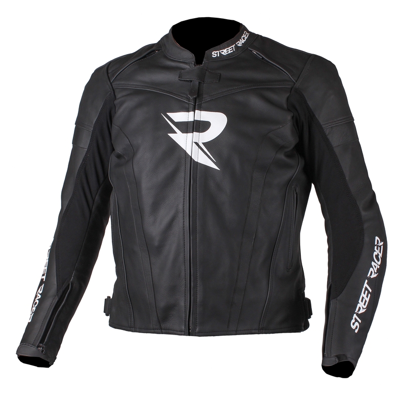 Motoristička jakna Street Racer Caliber crno-bijela rasprodaja