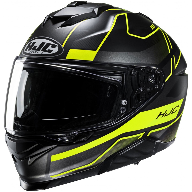 Motociklistička kaciga za cijelo lice HJC i71 Iorix MC3HSF crno-fluo žuta