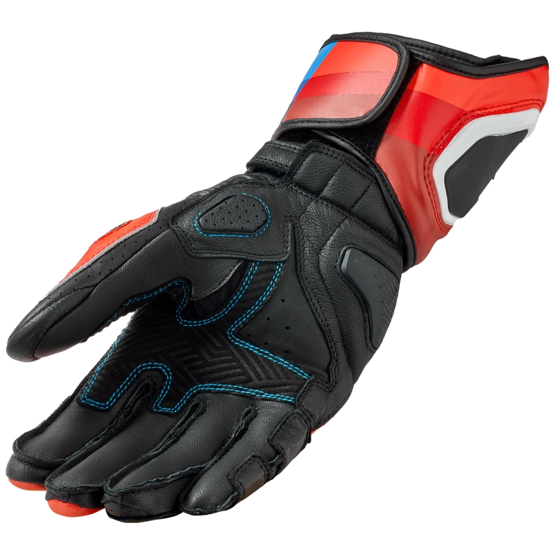 Revit Quantum 3 moto rukavice fluo crveno-plave